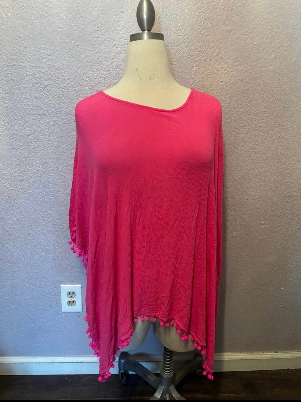 Pink swim cover up